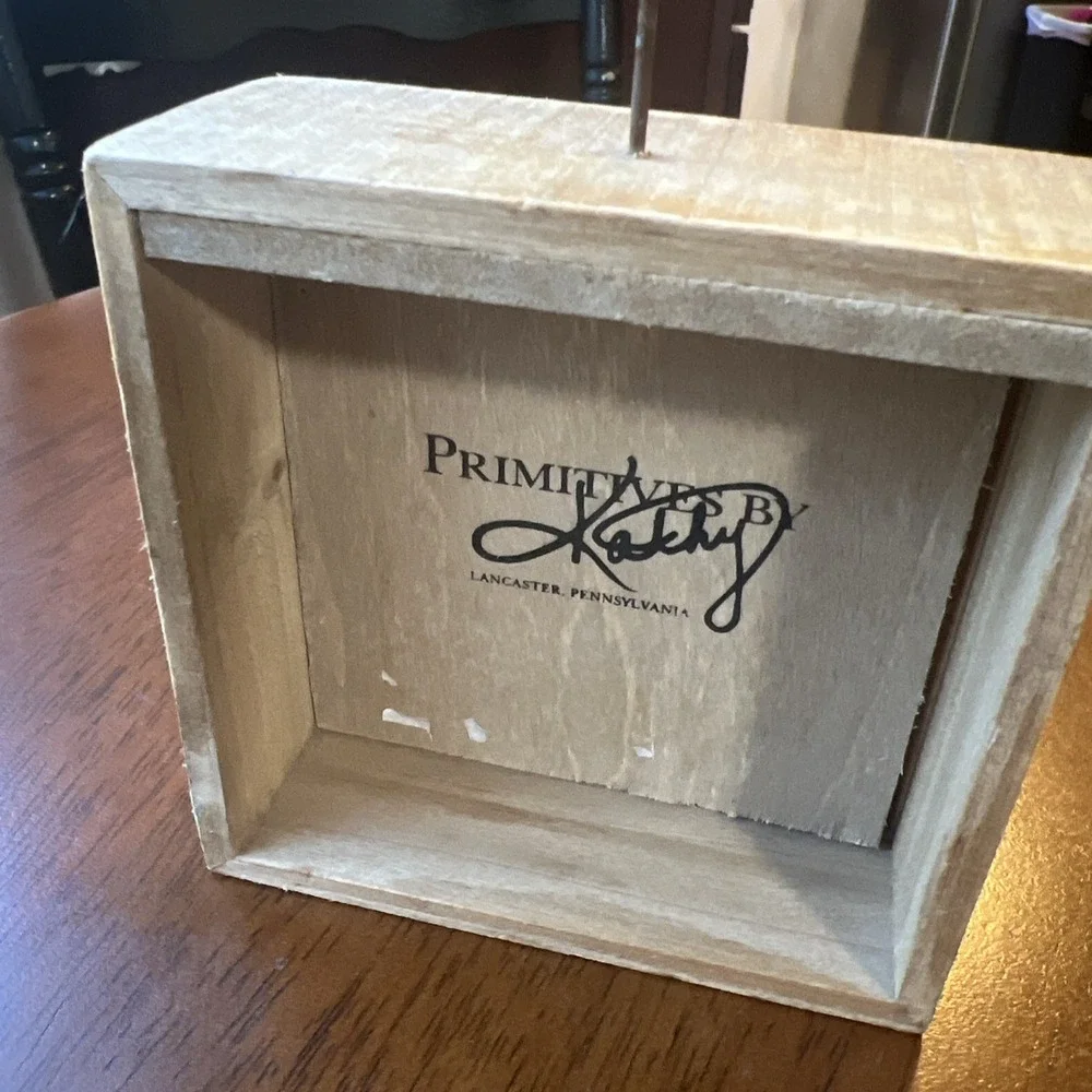 Primitives By Kathy Rustic Wood Shelf Sitter 